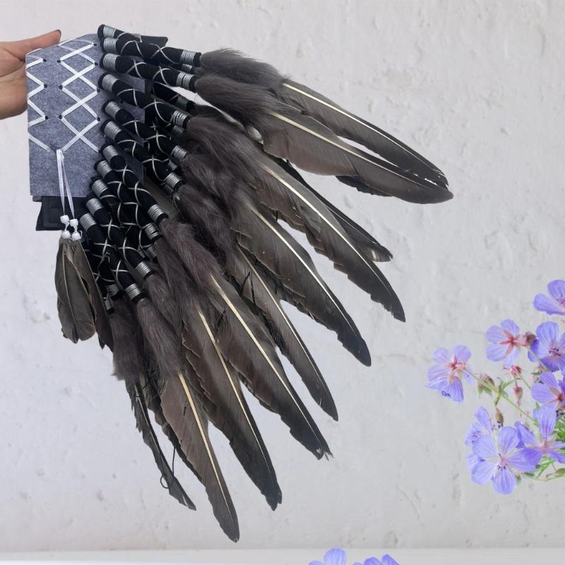 Unique Indian Style Feather Headpiece Cultural Event Headdress for Fashionable Individuals and Event Participants