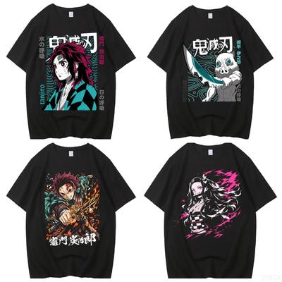 High Street Kleidung Harajuku Casual T-Shirt Anime Aufdruck Baumwoll-T-Shirt Hohe Qualität Anime Grafik T-Shirt Casual Oberteil Unisex