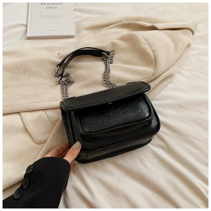 Сегодняшние популярные маленькие сумки женские сумки осенние новые текстурированные модные сумки-мессенджеры на цепочке маленькие квадратные сумки