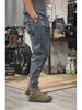Men's Straight-Leg Tactical Work Pants - Spring/Autumn Casual Outdoor Cuffed Trousers
