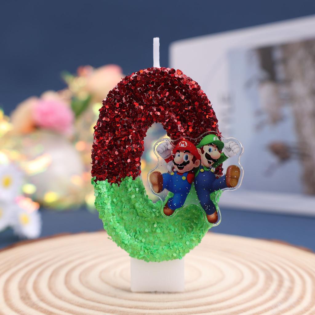 2027 Creative Glitter Number Candles 0-9 Birthday Cake Topper Decor For Kids Adults Party Supplies