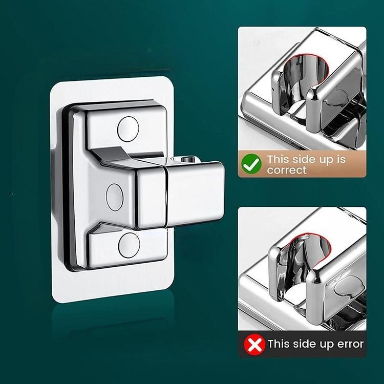 1Pc Shower Head Holder Adjustable Wall Mounted Shower Holder Self-Adhesive Showerhead Handheld Bracket Bathroom  Accessories