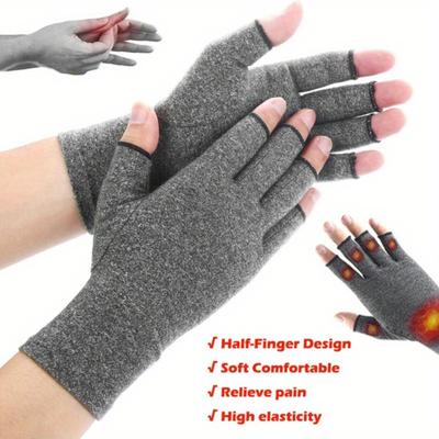 1 Paar Handschuhe für Damen und Herren, Karpaltunnel, Rheuma, fingerlose Hand-Daumen-Kompressionshandschuhe