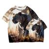 Leopard Men's Shirts Short Sleeve Shirt Unisex Youth Apparel