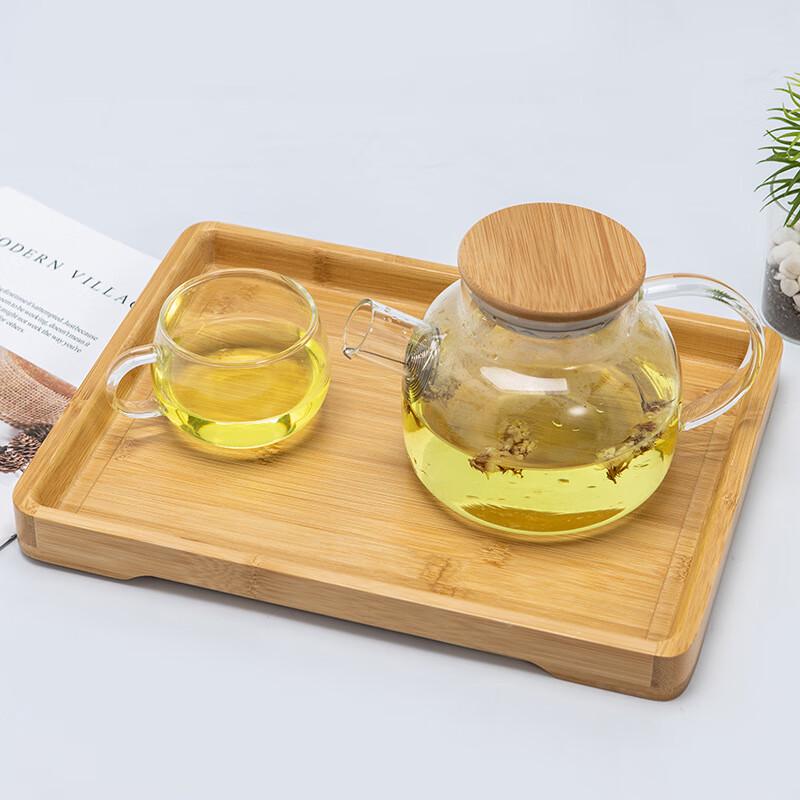 Xuanrun Bamboo Rectangular Rounded Corner Serving Tray