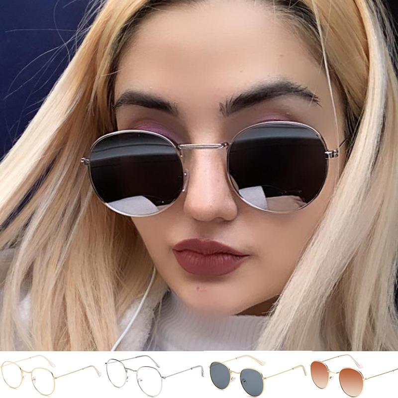 

Мужчины Женщины Новая мода Тенденция Металлические круглые солнцезащитные очки Индивидуальные солнцезащитные очки