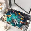 2D Flat 3D Visual Effect Mat Anti Slip Door Rug Floor Mat Thickened Bathroom Mat  Kitchen