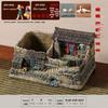 Retro Farmhouse Courtyard Miniature: Nostalgic Desktop Bonsai Decor for Living Room