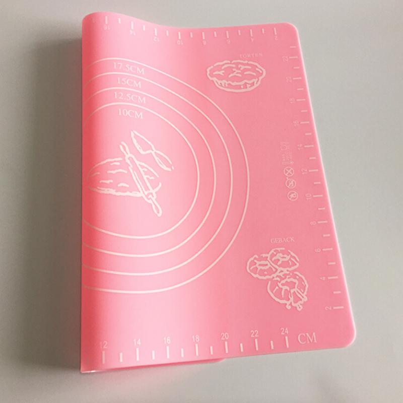 Silicone Rolling Cut Mat Fondant Clay Pastry Icing Dough Cake Tool Sugarcraft