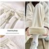 Wide-Leg Corduroy Fleece-Lined Pants: Warm, Thick, High-Waist, Straight-Leg Casuals for Women, Girls & Boys - Perfect for Autumn & Winter.