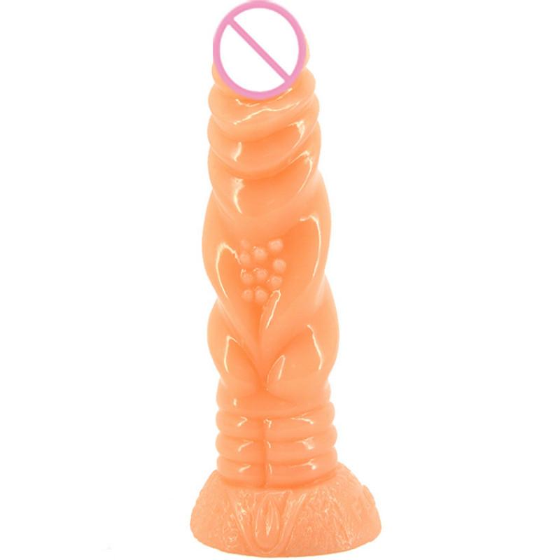 Realistic Silicone Dildo Thick Anal Plug Long Penis for Women with Thick Glans Real Dong and Powerful