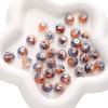 12x10mm Glass Cut Flat Round Beads Interval Scattered Beads For DIY Bracelets Necklaces Jewelry Making