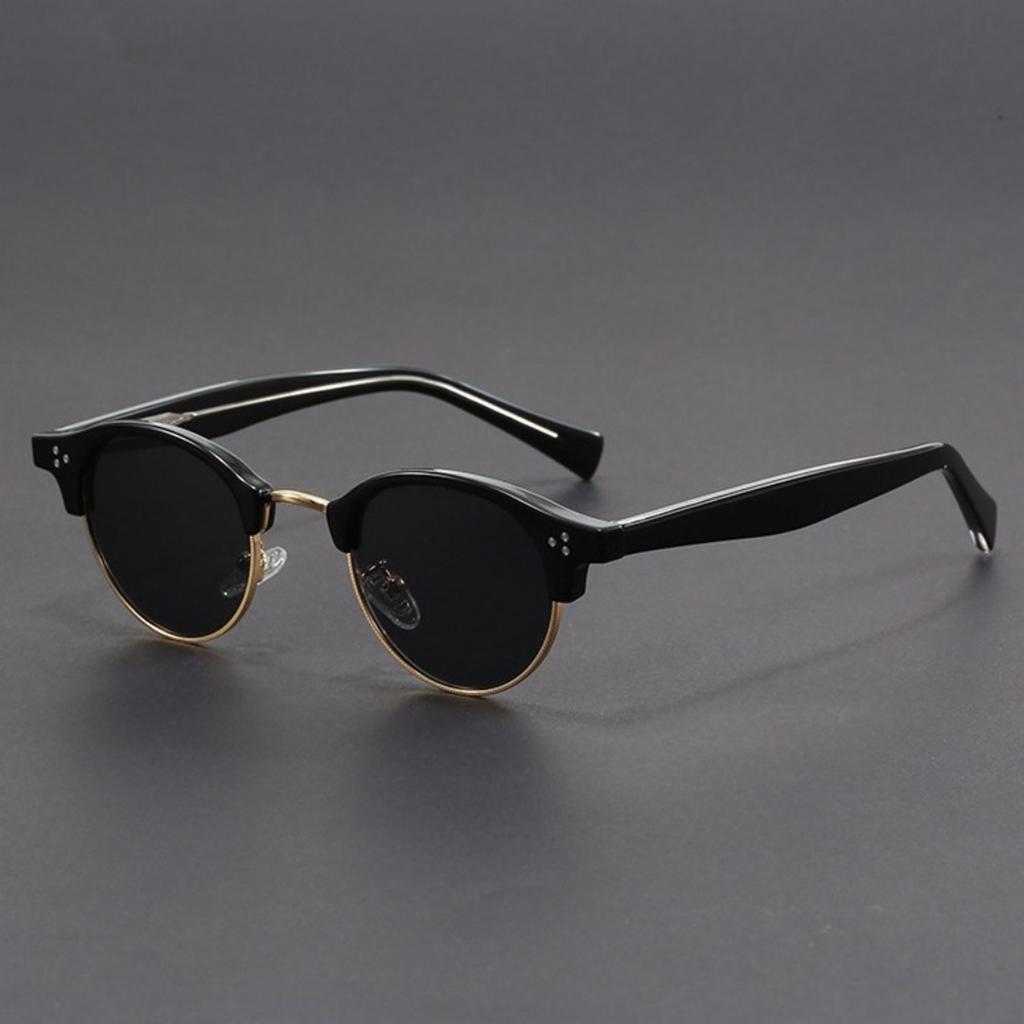 Retro shades fashion glasses for Men Women Brand Design Semi Rimless Classic Eye shades trendy accessory