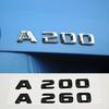3D ABS Black Car Letters Logo A180 A220 A260 Badge Rear Trunk Emblem Decals For Mercedes Benz A Series A180 A200 A250 A260 W177