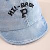 Spring Unisex Baby Duckbill Cap: Soft Brim, Letter Embroidery, Sun Protection