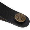6PCS Leather Material Guitar Neck Strap Tie Black Guitar Strap Lock Headstock Strap Tie  For Guitars