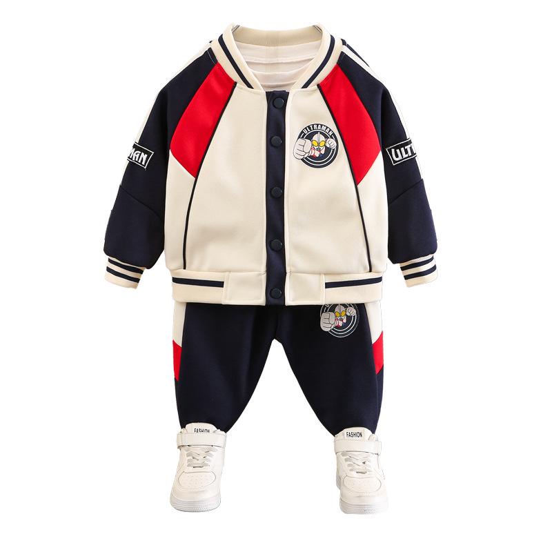 Boys' 2025 Autumn Trendy Toddler Two-Piece Jacket Set