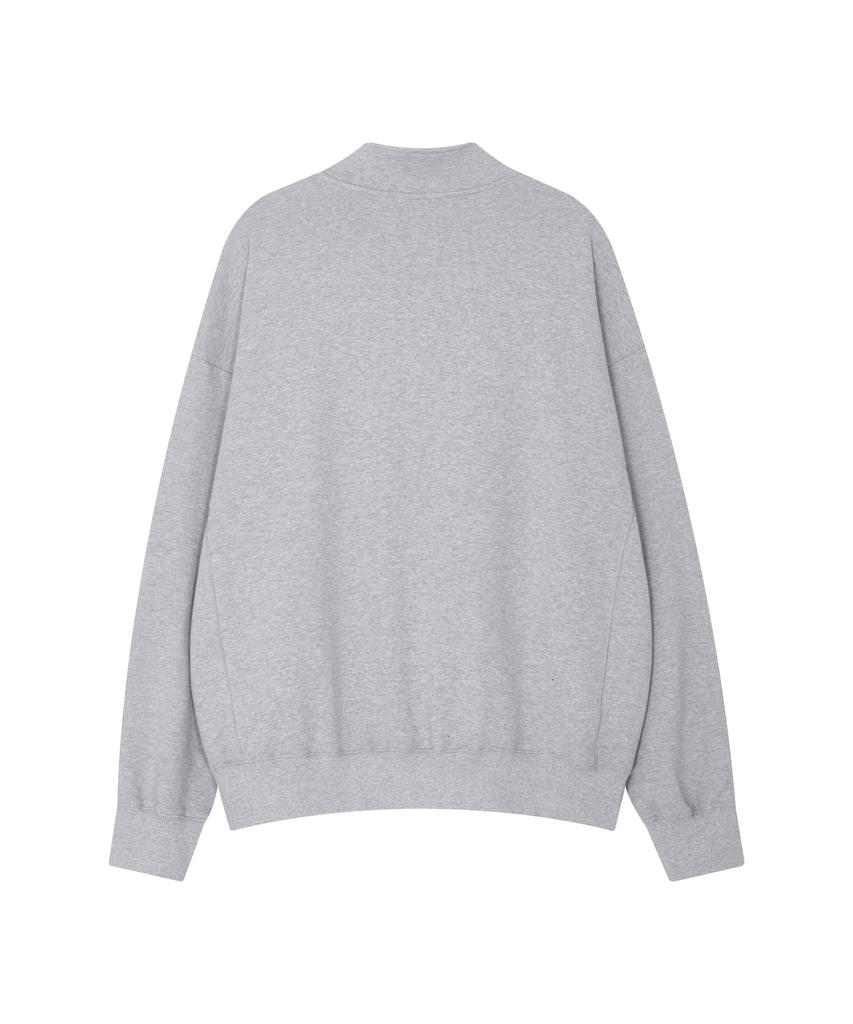 Peuloseseu Sporty Half Zip-Up - Melange Gray