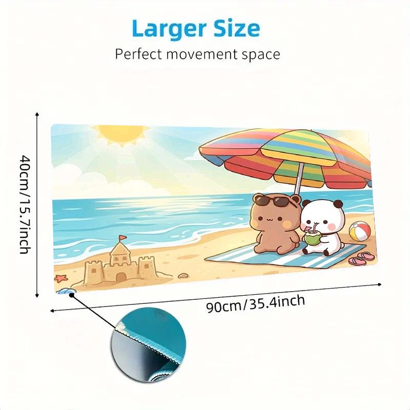 Bubu Y Dudu Color Mouse Pad Large Gaming Table Cushion Non-slip Laptop Tablet Big Mousepad XXL Mat Mini PC Playmat With Lock Edge