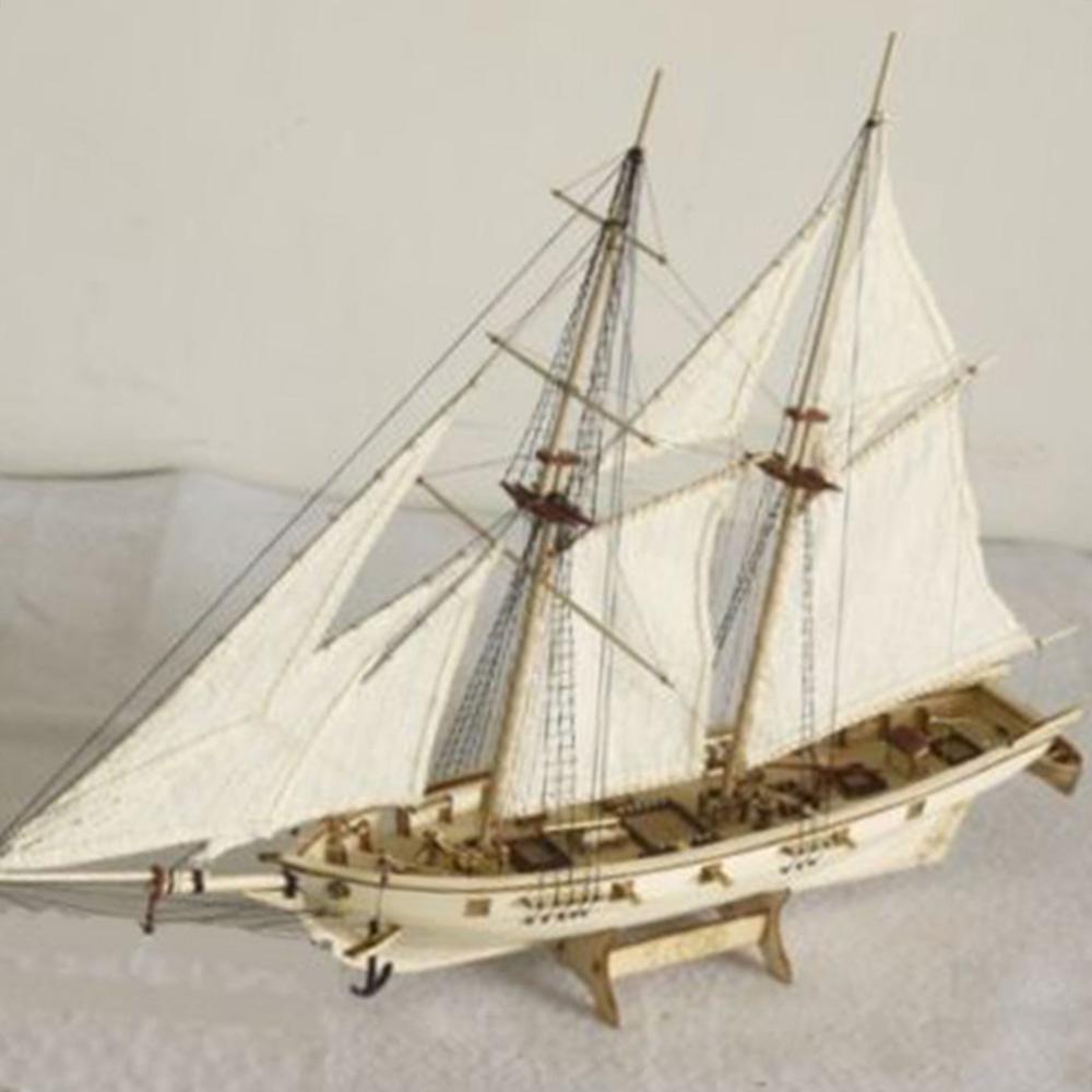 DIY Ship Assembly Model Kits Wooden Sailing Boat Scale Model Decoration Toys Gifts for Kids Adults
