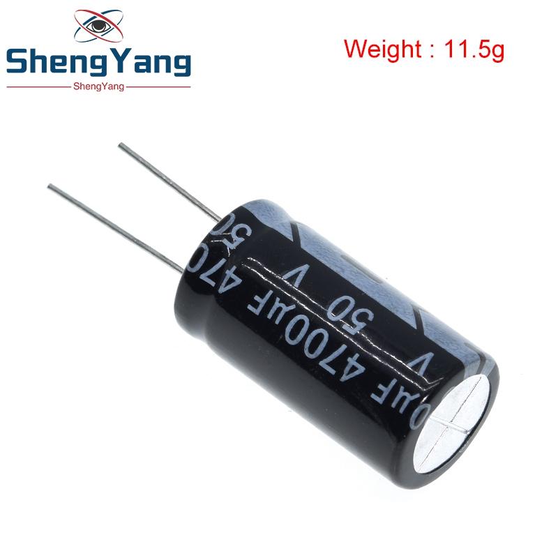 TZT 2/5PCS 50v4700uf 4700uf50v 18*35 50v 4700uf 18x35 Electro Electrolytic capacitor
