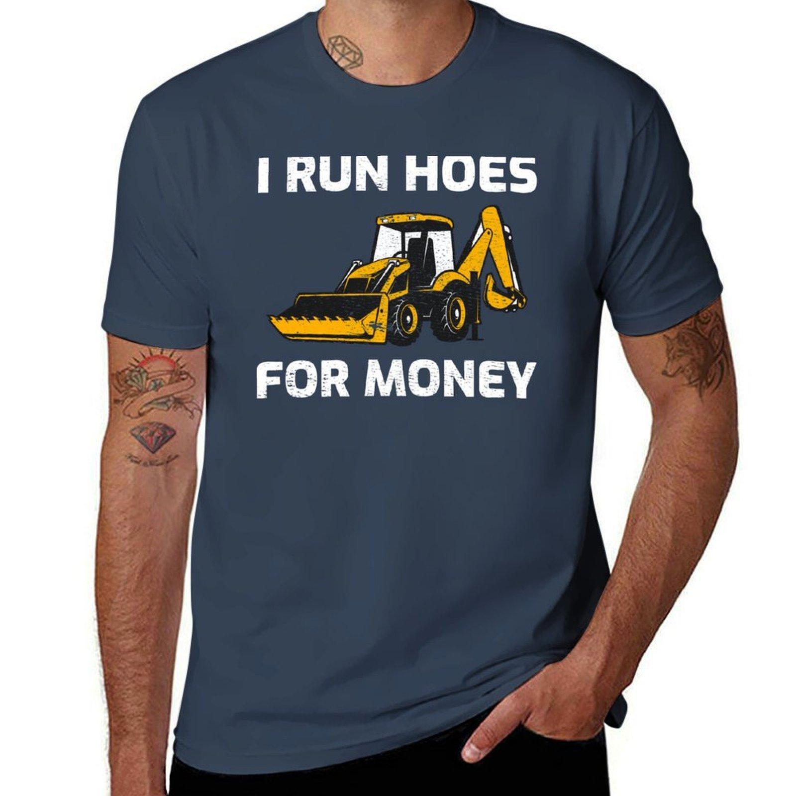 Excavator Backhoe Heavy EquipUnisext Operator Funny Sayings TShirt Plus Size Summer Short Sleeve TShirt S