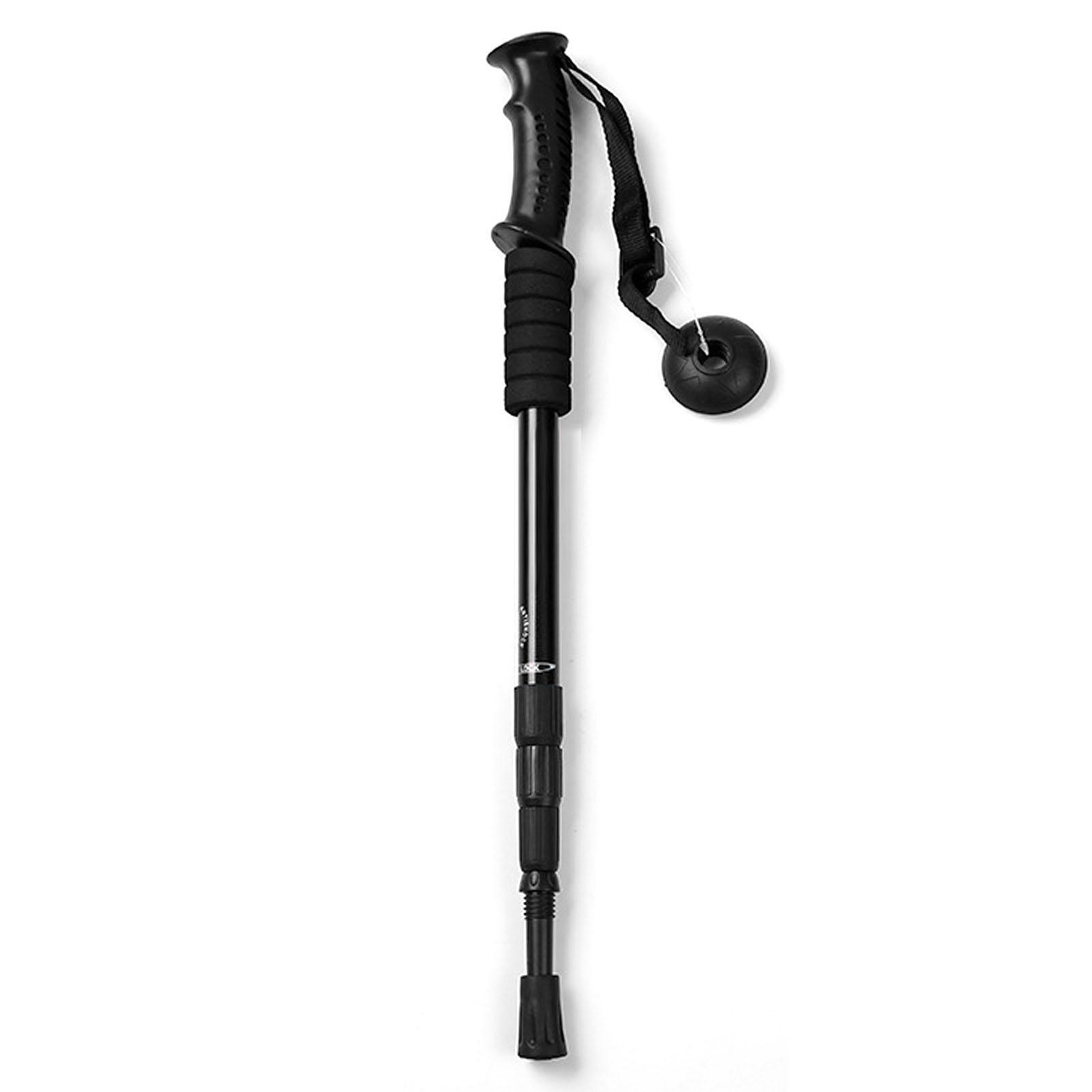 

Hiking Poles 4 Sections High Strength Straight Shank Skidproof Handle Light Weight Walking Sticks for Camping Climbing