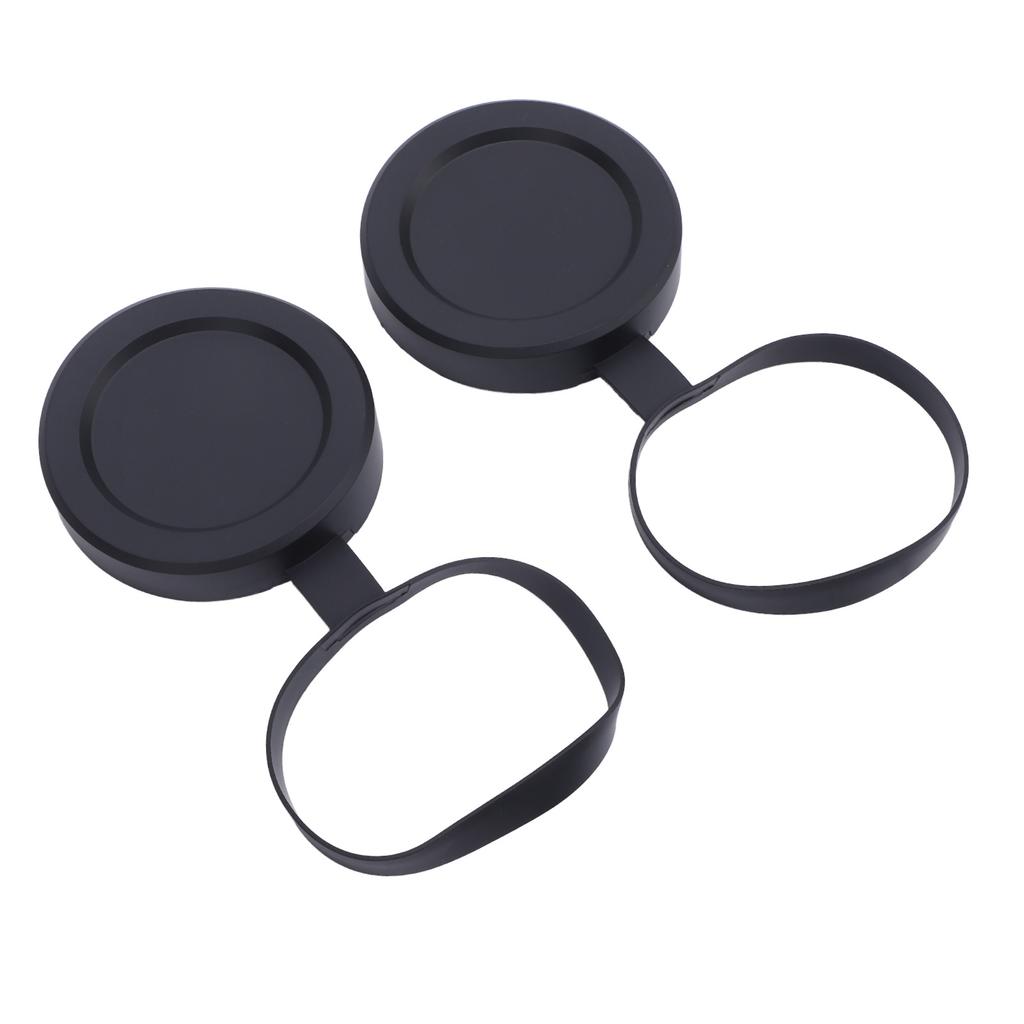 2Pcs Objective Lens Caps Rubber Protective Snug Fit Telescope Lens Cover for ID 61 To 64mm Monocular Binocular