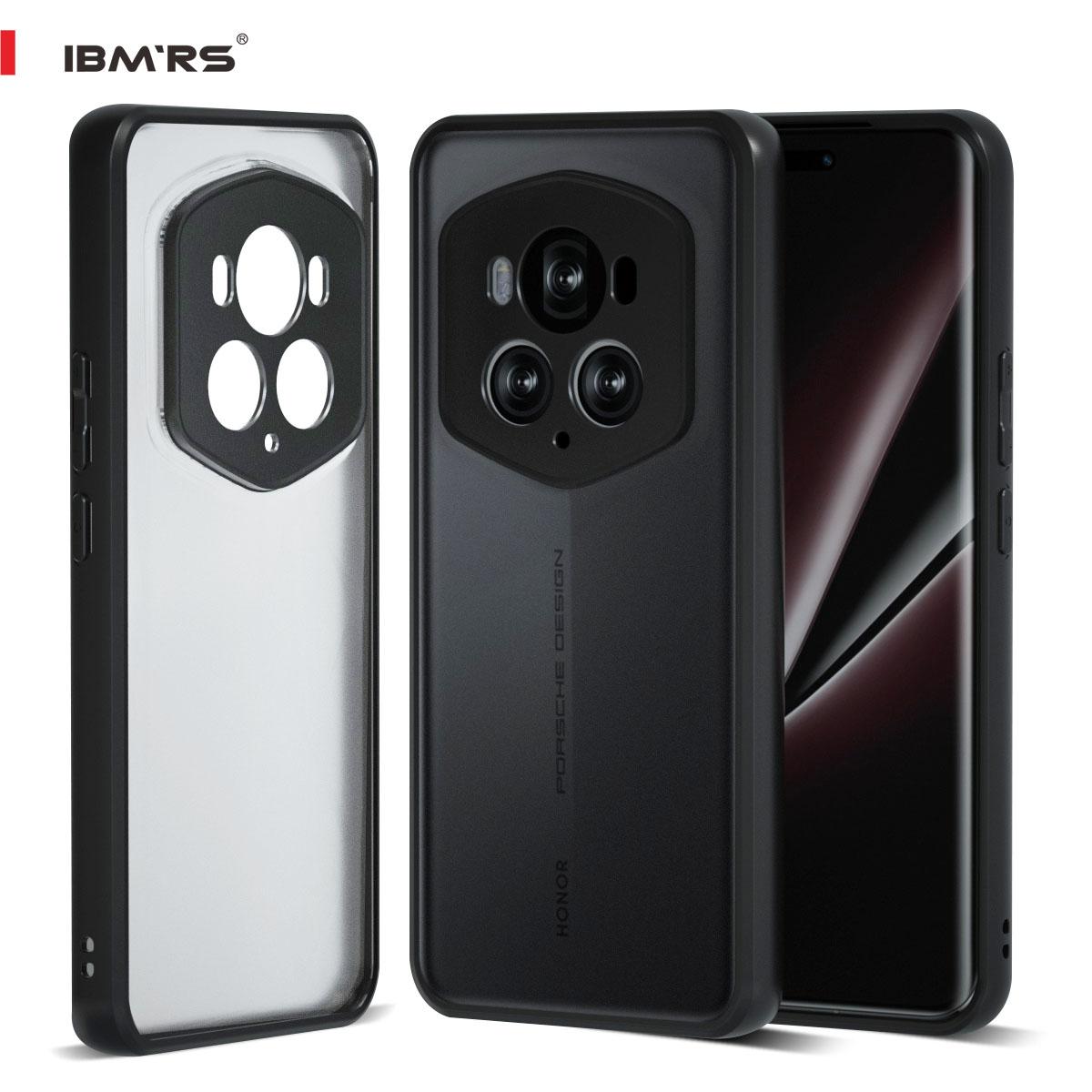 

(Поставляється з ремінцем на зап ясті)Чохол для телефону IBMRS для Honor Magic6 RSR Porsche Design, Протиударний захист військового класу, Чорний камуфляж