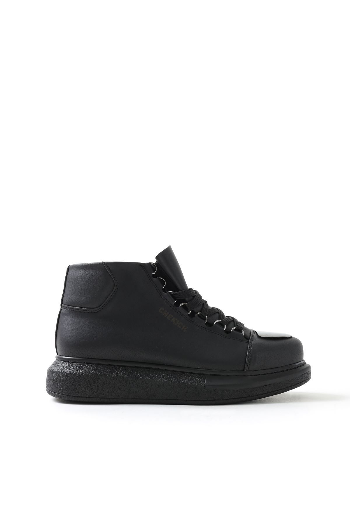 

Men s Fashion Flat Heeled Boots Bootie Dükkanco Roma Mirror Boots Black Shoes 37