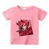 Hazbins Hotel Series Boys Girls TShirt Cute Kids Short Sleeve Tops Cartoon Print Child Clothing Summer Funny Birthday Gifts