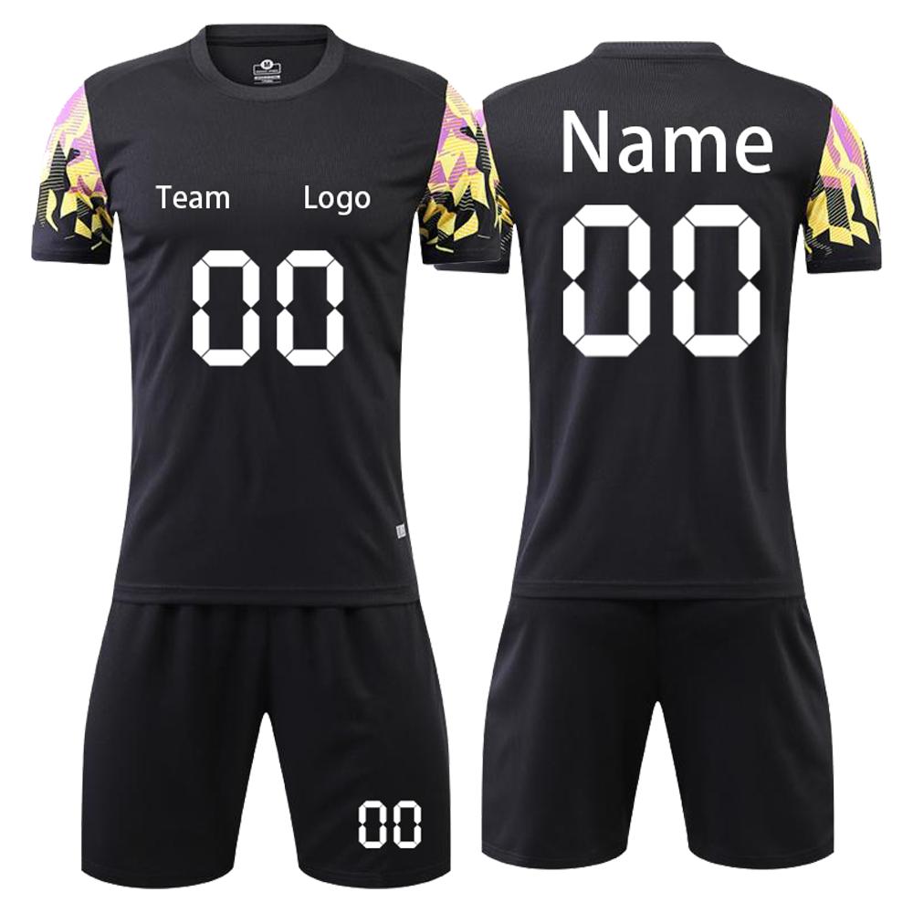 Custom Soccer Jersey Set for Men and Youth Personalized Team Uniform with and Number Breathable Sportswear