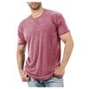 Men's Short Sleeve T-Shirts Casual Blouse Round Neck Tee Shirt Summer Soft Tops