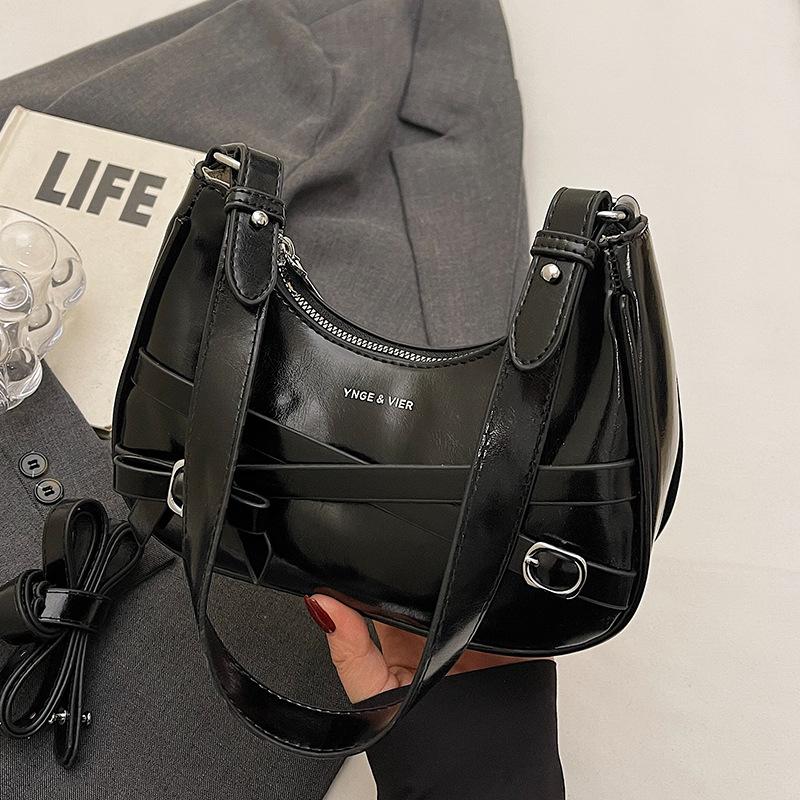 Korean High-end Temperament Spice Girl Style Underarm Dumpling Bag Fashionable Versatile Niche Design Single Shoulder Messenger Women's Bag