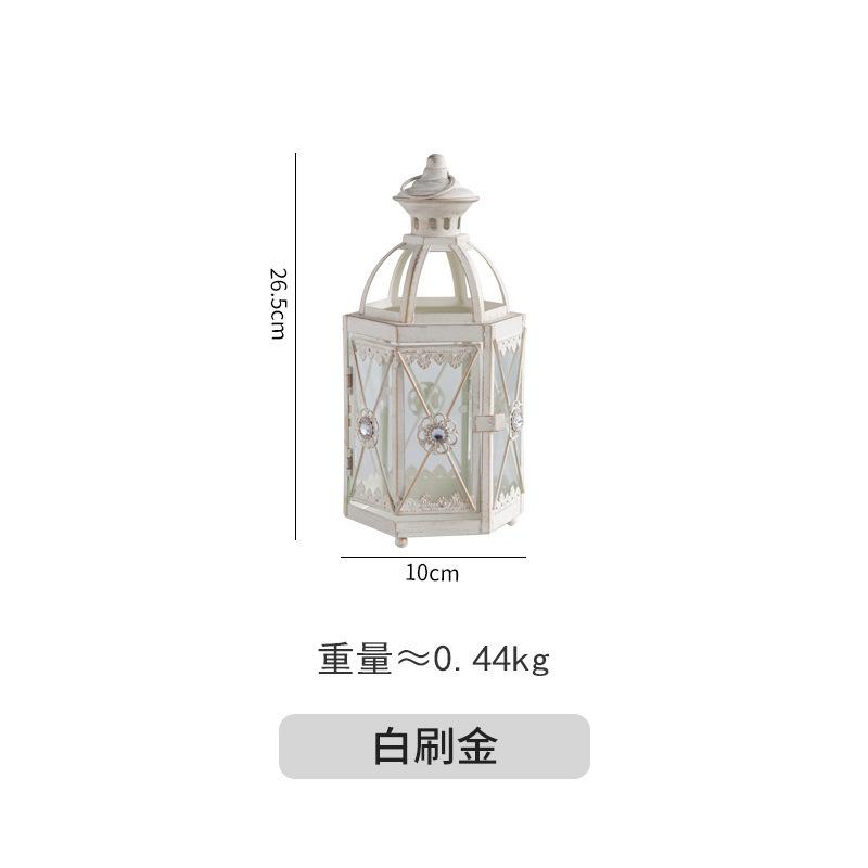 

Скандинавський стиль Креативний Ретро Ліхтар Ураган Підсвічник Двір Підвісні Прикраси Домашній Настільний Декор Підсвічник