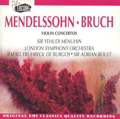 CD MENDELSSOHN, MENUHIN, BOULT; LSO - Violin Concerto 1 CDE7677672 EMI Classics 1993 US Classical Used