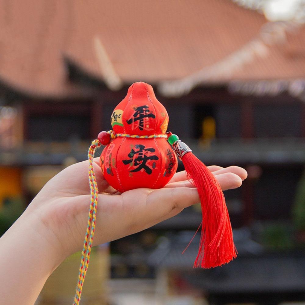 3D Blessing Fragrant Bag Traditional Gourd Car Pendant Chinese Sachet  Festival Decoration