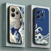 Handyhülle für Xiaomi Redmi 15C 14C 12C 13C 4G Redmi Note 15 14 13 12 11 10 Pro Plus 12S Hülle Die Große Welle Katsushika Hokusai