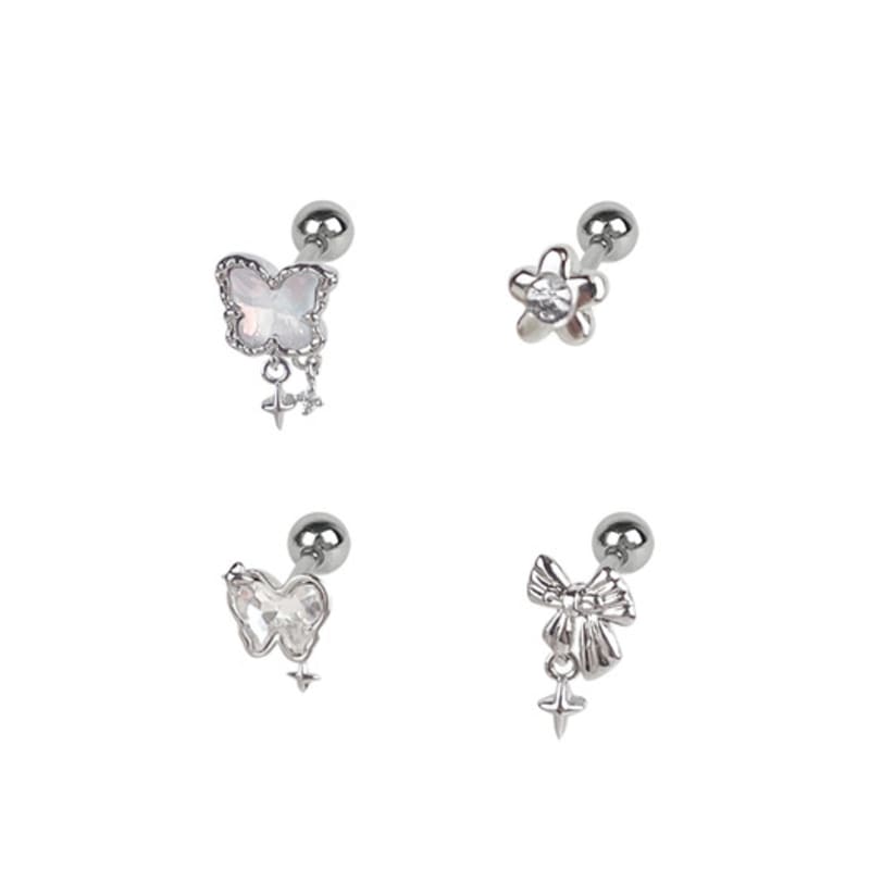 VVV [SET] Aurora Butterfly Ribbon Piercing