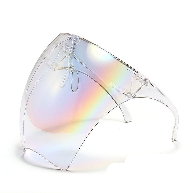 Clear Full-Protection Face Mask with Anti-Droplet, Anti-Fog, Windproof, Dustproof, and Oil Fume Resistant Features