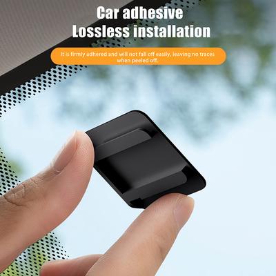 Car Toll Pass Holder Adhesive Sticky Etc Bracket Adhesive Removable Easy Installation Compact Toll Pass Holder For Windshield