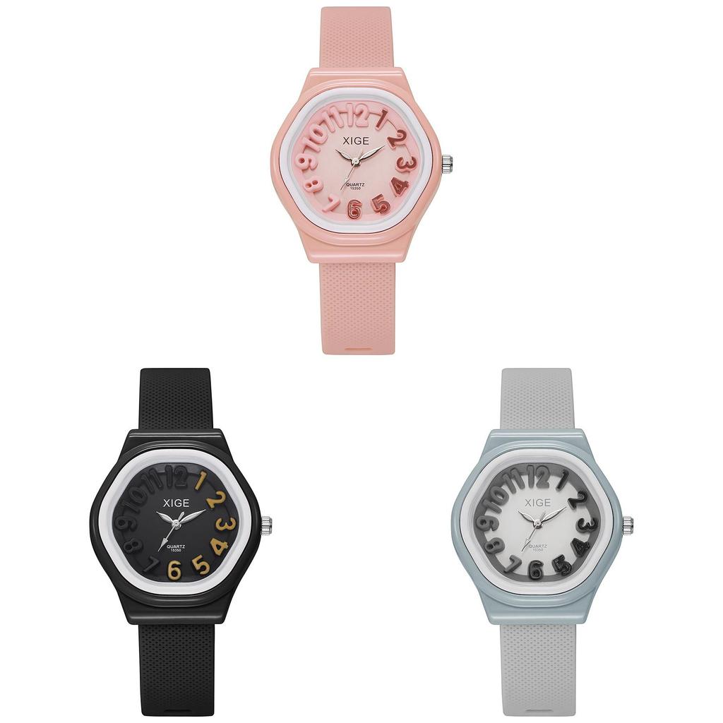 Silicone Quartz Watch For Women Cartoon Dial With Logo Customization
