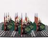 13Pcs Mini Gondor Battle Spearman Body Gurad Infantry VS Roman Solider Eomer Rohan Warriorr Figures Blocks Set Toys for Kids