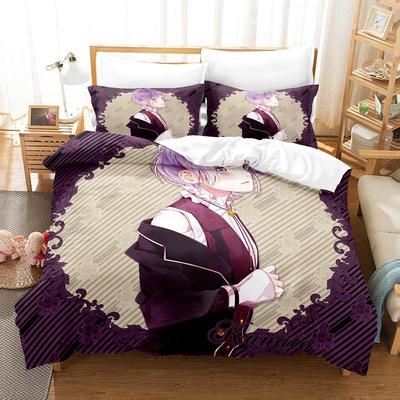 Zestaw pościeli Diabolik Lovers Game Single Twin Full Queen King Size Bed Set Adult Kid Bedroom Duvetcover Sets Anime Bed Sheet Set