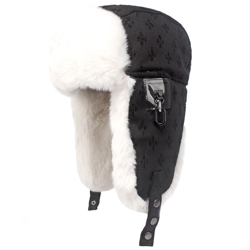 

Модные хлопковые шапки для мужчин и женщин Зимой Утолщенная защита ушей Шапка Лей Фэн Ветрозащитная Бархатная Утолщенная Холодостойкая Цепочка Плюшевая Летная Шапка