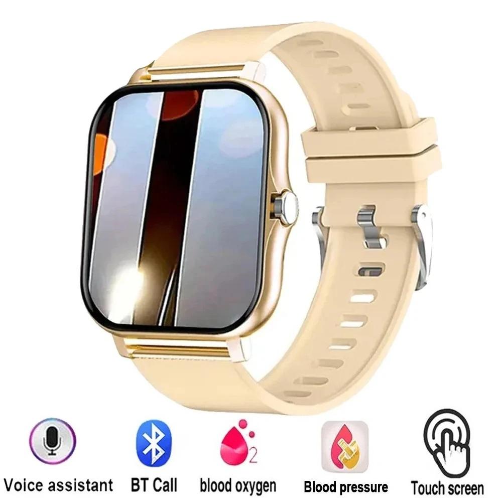 Smartwatch Android Phone 1.44''Inch HD Screen Bluetooth Call Blood Oxygen/Pressure Monitoring Smart Watch Women Men Gift