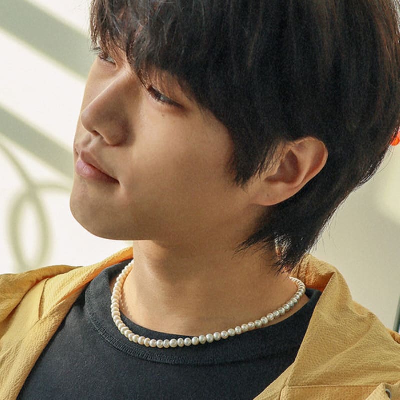 BICYCLE TROPHY BT Freshwater Pearl Necklace 03 (6mm / Fix Type)