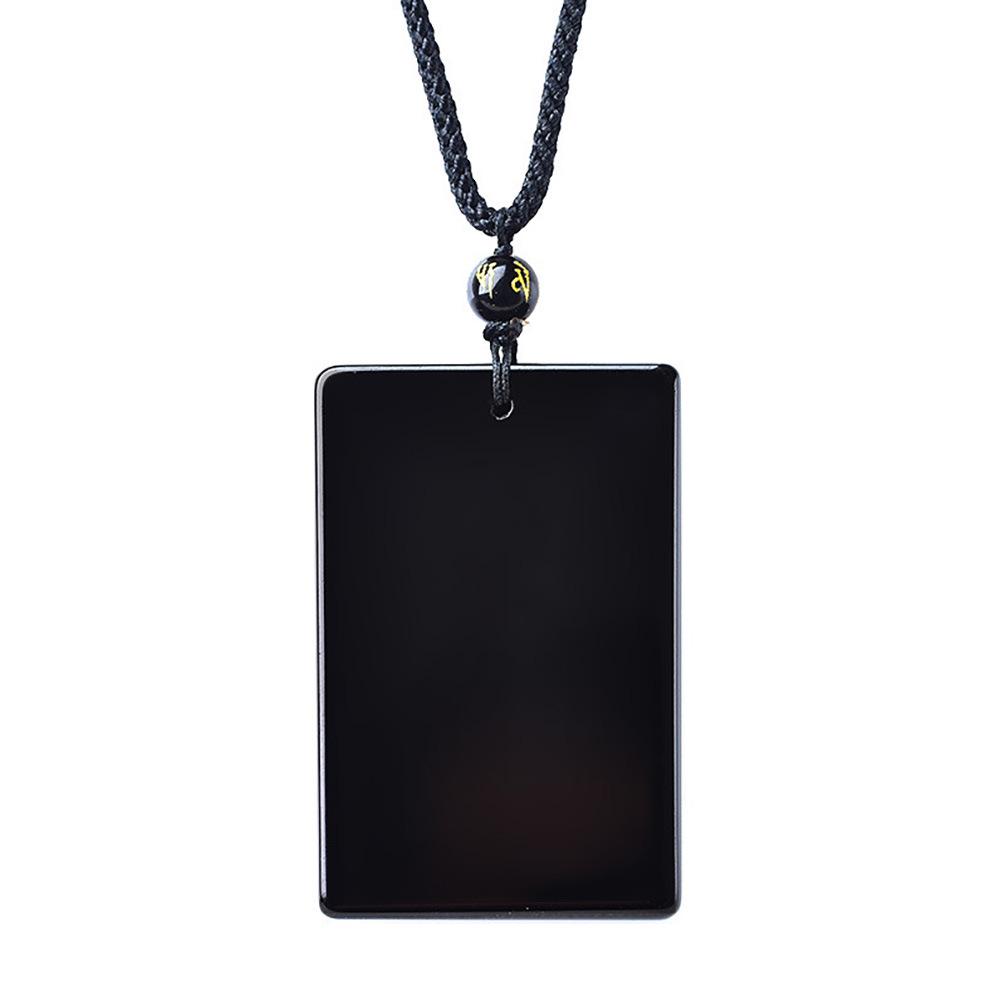 Obsidian Zodiac Guardian Pendant Necklace for Men & Women 1286