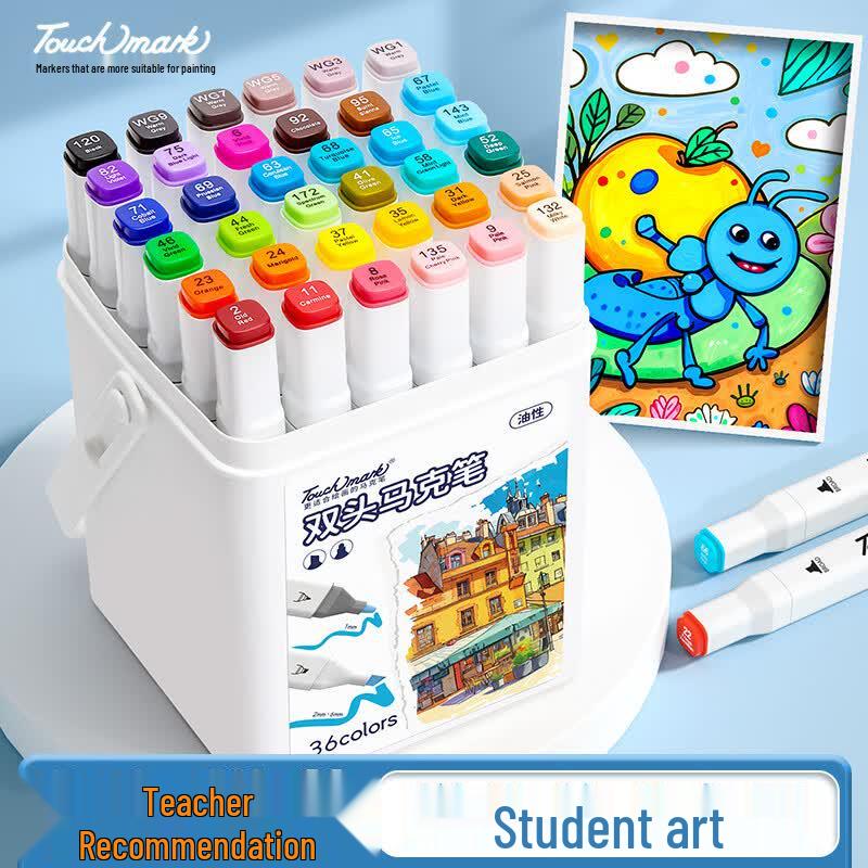 Touch Mark Dual-Tip Oil-Based Art Marker Set