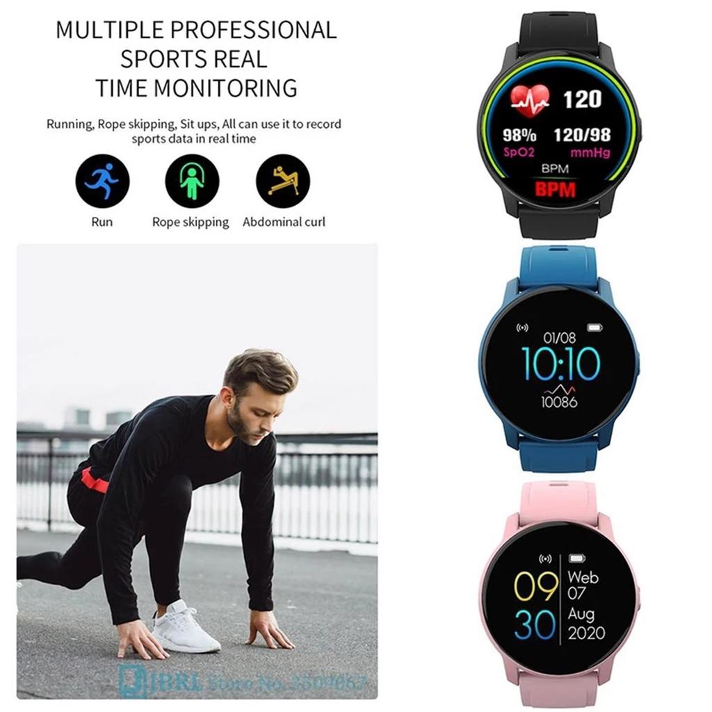 W9 Smartwatch Damski i Męski, Wodoodporny IP67 Smartwatch ze Śledzeniem Aktywności w Czasie Rzeczywistym, Monitorowaniem Tętna, Sportowy, Dla Androida i iOS